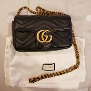 💖GG💖 Marmont Mini Black